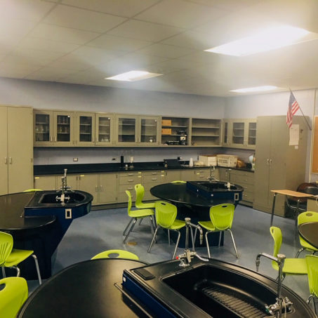 Mattlin Middle School Lab Metal Casework